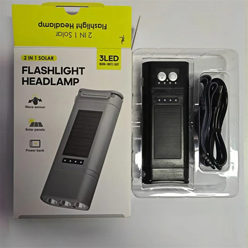 SHINEKNOT LED Flashlight Headlight Combo with Power Bank