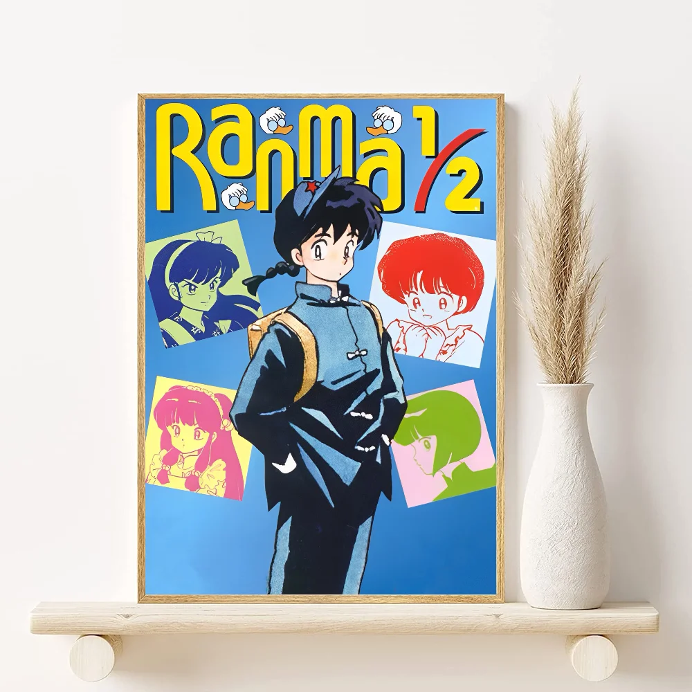 Ranma ½ Anime Poster HD Waterproof PVC Wall Art Decor Anime Wall Poster Peaceful Pleasures Health and Wellness z16 15X20cmNoframe