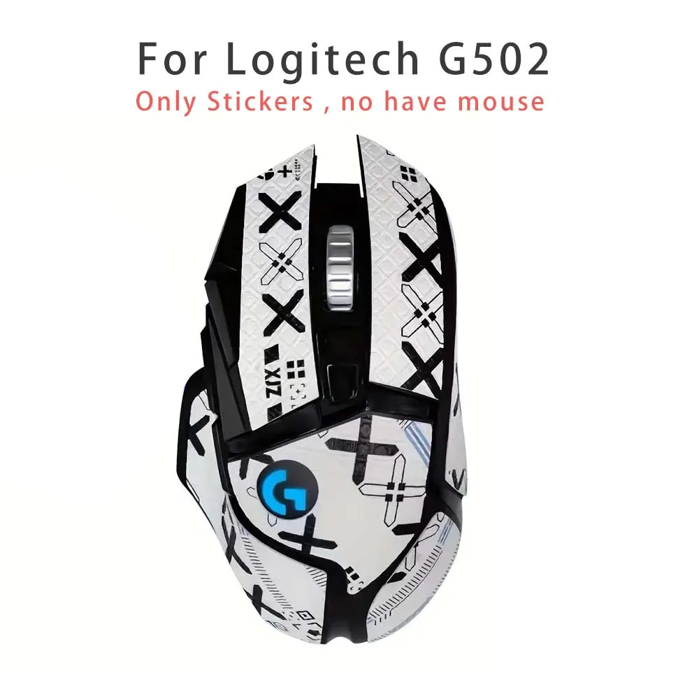 Anti-Slip Grip Stickers for Logitech G502 Mouse – PVC Sweat Peaceful Pleasures Health and Wellness G502 Full White
