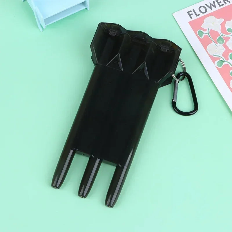 Portable Transparent Dart Box Case | Universal ABS Dart Holder Dart Storage Case Peaceful Pleasures Health and Wellness Black