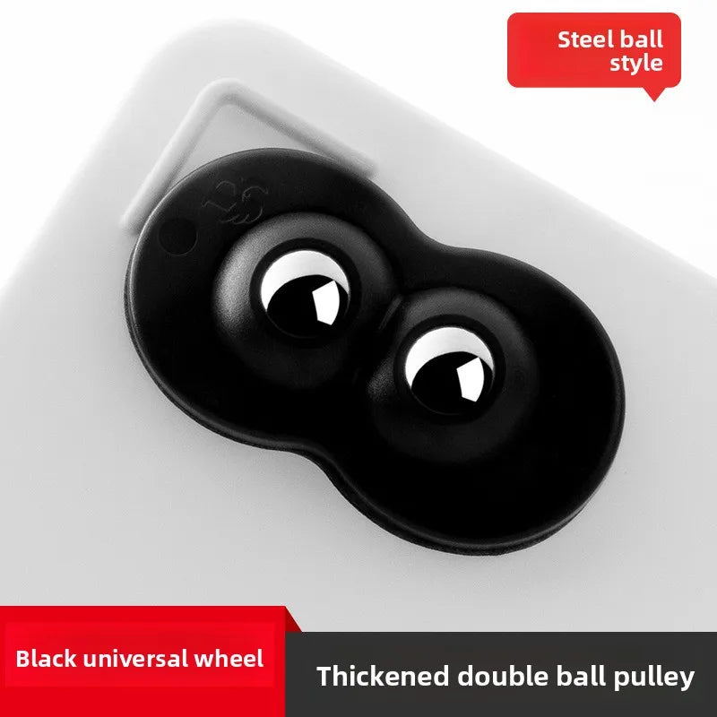 Self-Adhesive 360° Swivel Caster Wheels – Stainless Steel