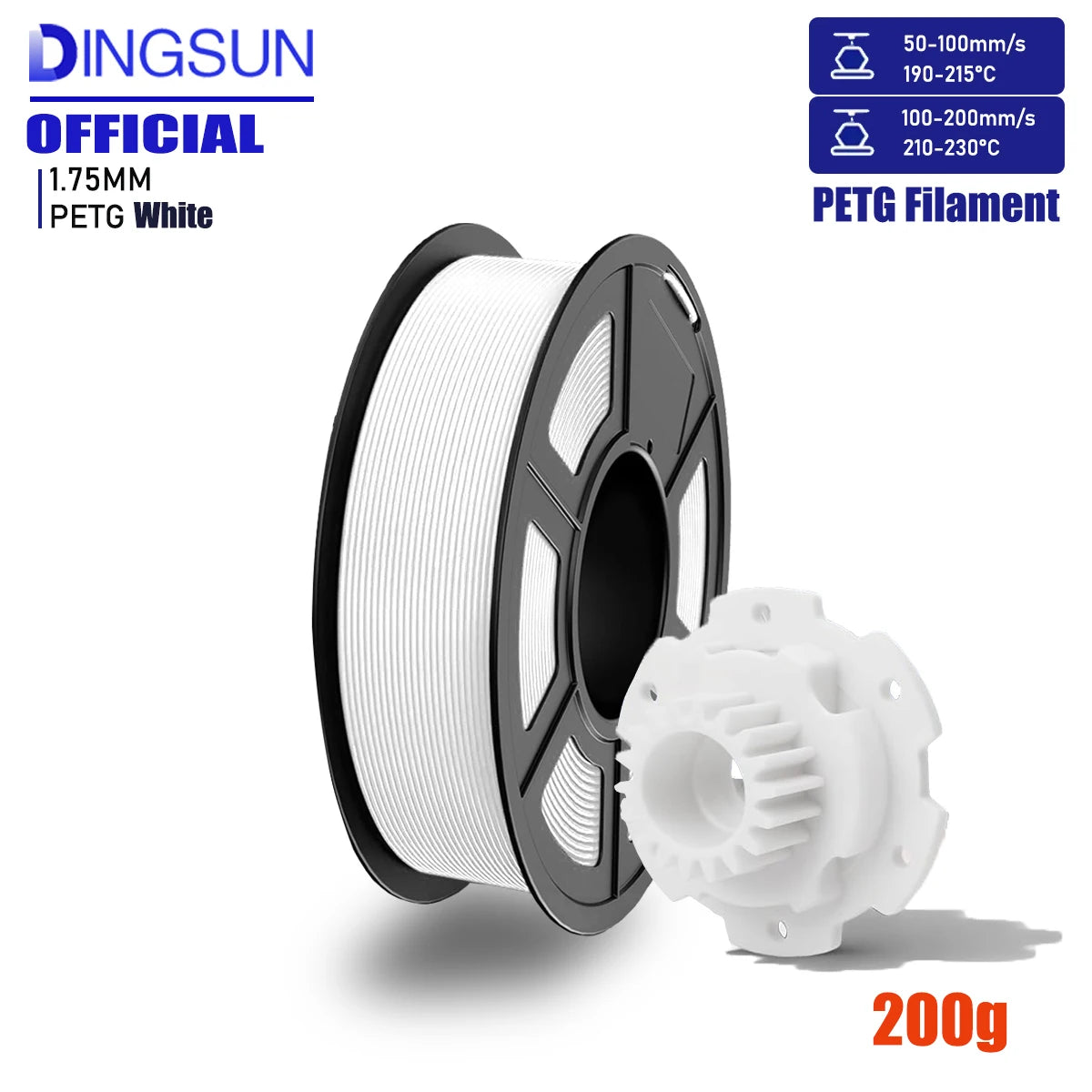 DINGSUN PETG Filament 1.75mm ±0.02mm Accuracy – FDM 3D Printer