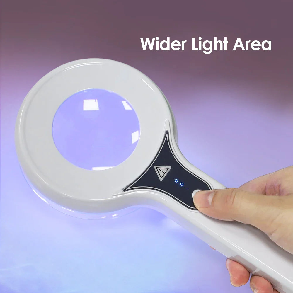 Wood's Lamp UV Skin Analyzer – 3x Magnifying Beauty Tool