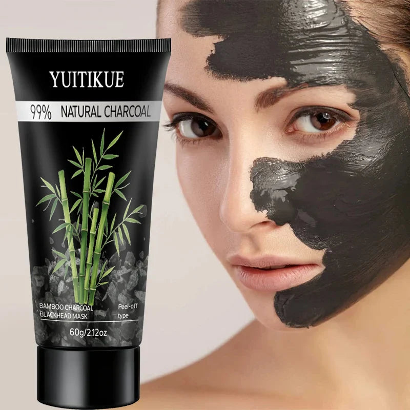 YUITIKUE Bamboo Charcoal Peel-Off Mask – Blackhead Removal 60g