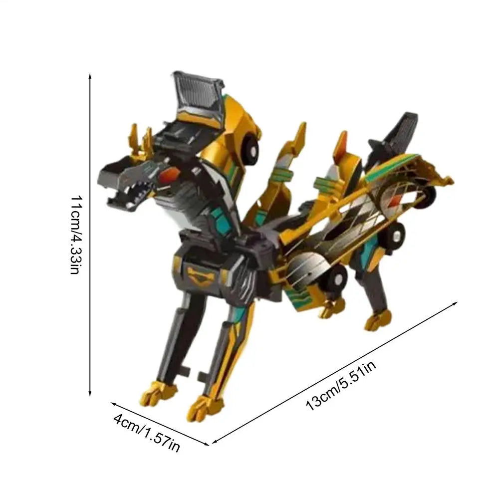 Dinosaur Car Toy Magnetic Dragon Toys Collision Transforming Dinosaur Car Toy Fun Transforming Cars for Toddler Preschool School Peaceful Pleasures Health and Wellness Gold