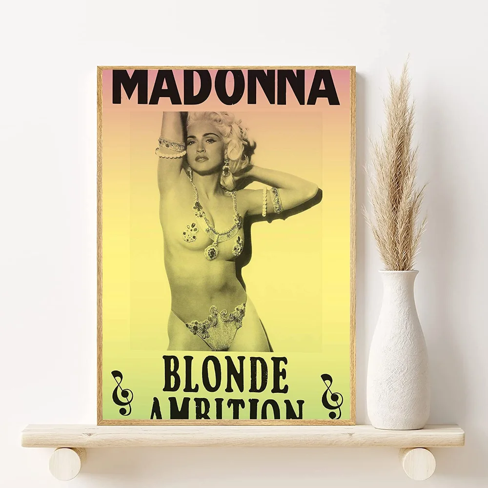Madonna Bad Girl Retro Print Poster HD art sticky wall waterproof home living room bedroom bar aesthetic decoration Peaceful Pleasures Health and Wellness