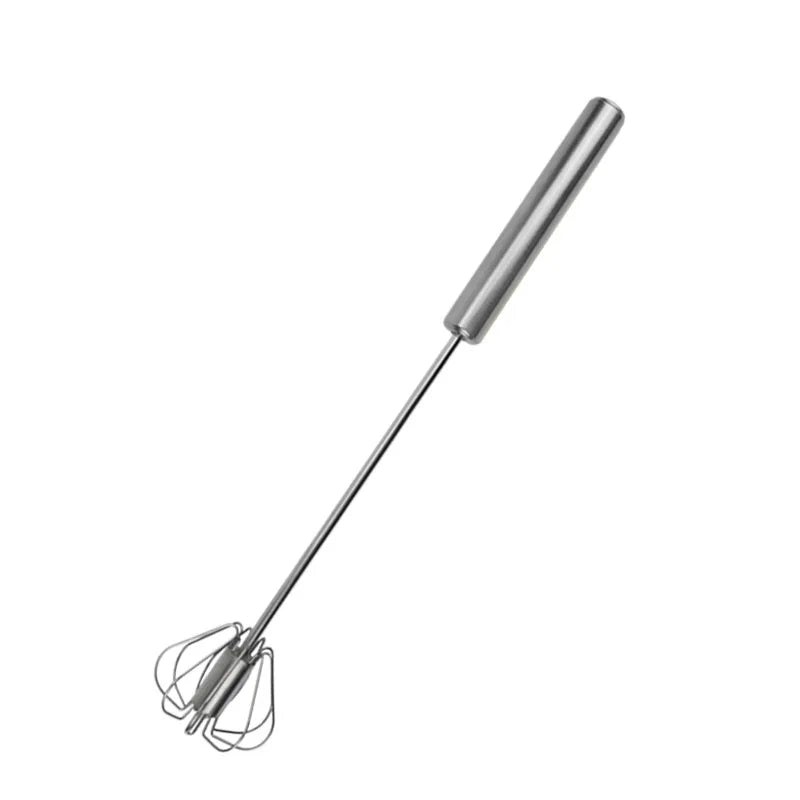 Semi-Automatic Hand Whisk | Stainless Steel Egg Beater