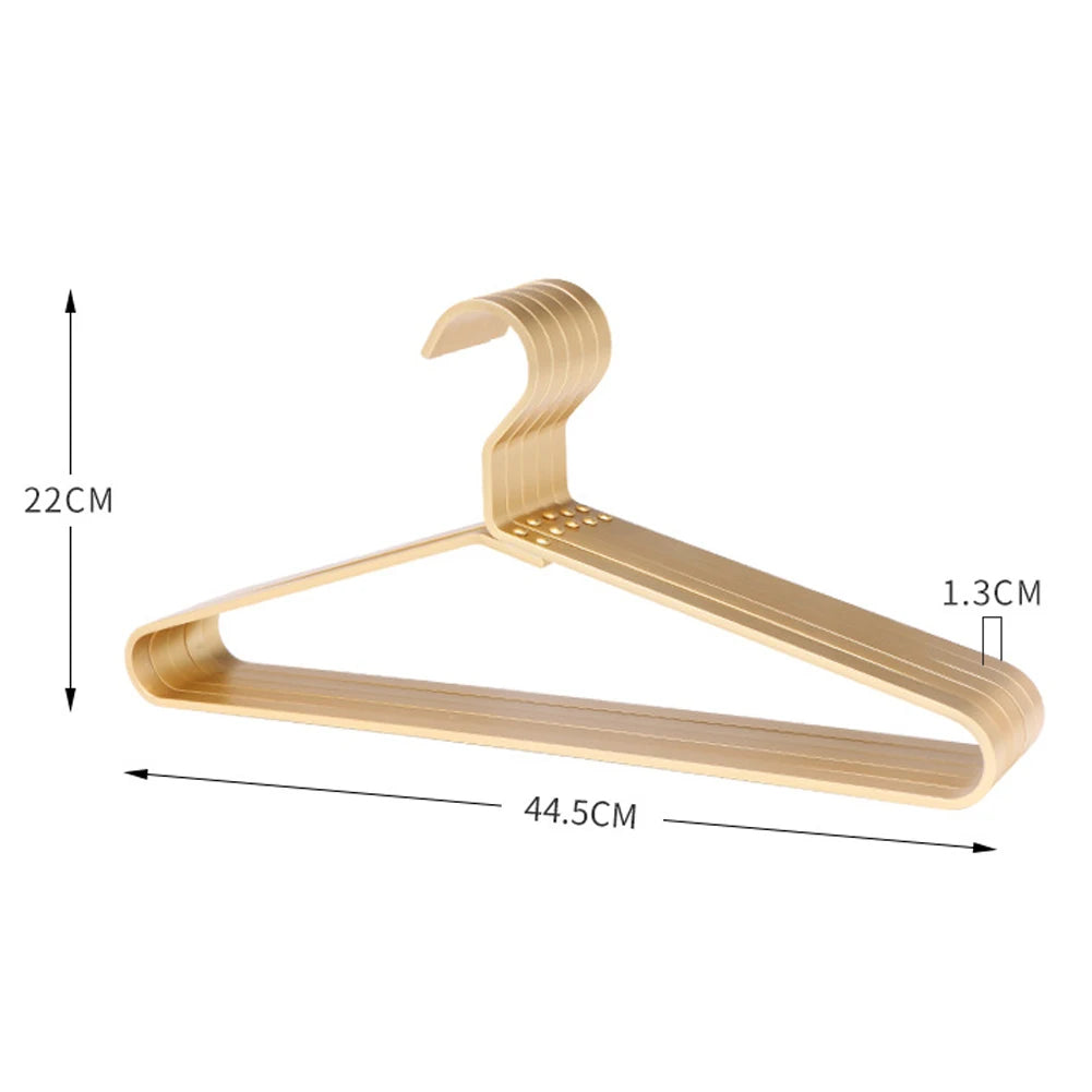 5PCS Aluminum Alloy Clothes Rack Hanging Clothes Rack Home Drying Rack Jacket Coat Hanger Thick Clothes Storage Racks Peaceful Pleasures Health and Wellness
