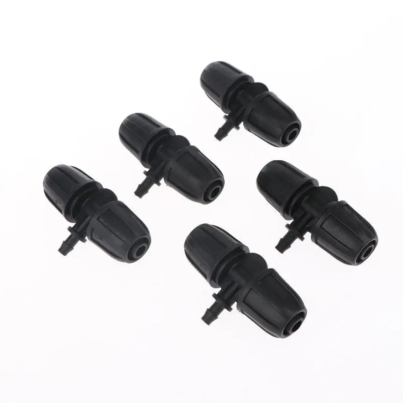 Versatile Black 5PCS PE Pipe Connector 1/2 Inch 3 4 6 Way Fittings Leakproof Durable for Drip Irrigation Garden Watering System Peaceful Pleasures Health and Wellness A1