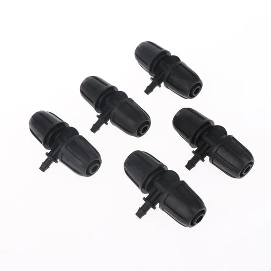 Versatile Black 5PCS PE Pipe Connector 1/2 Inch 3 4 6 Way Fittings Leakproof Durable for Drip Irrigation Garden Watering System Peaceful Pleasures Health and Wellness A1