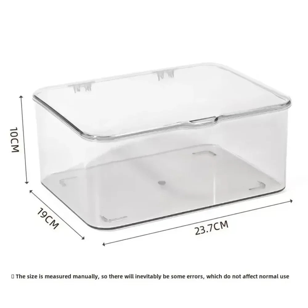 Acrylic Clear Clamshell Storage Organizer Box | Home & Office
