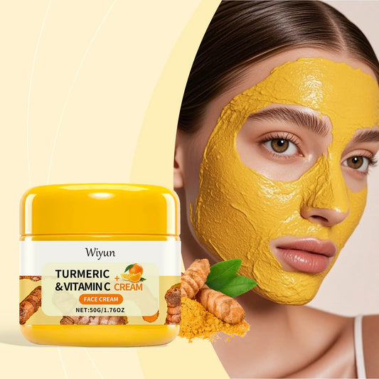 Turmeric Brightening Cream – Fade Dark Spots & Vitamin C 50g Brightening Face Cream Peaceful Pleasures Health and Wellness
