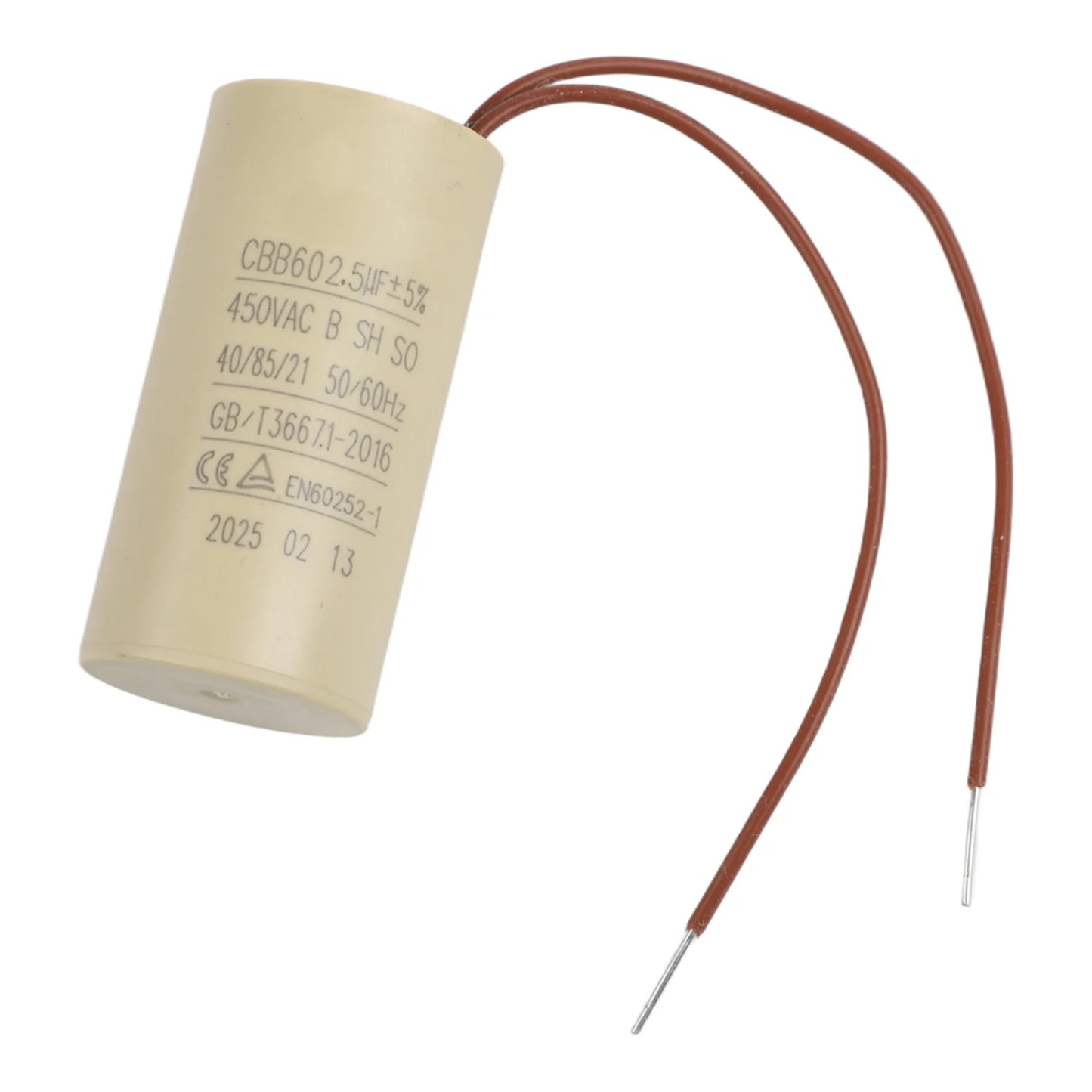 CBB60 Motor Start Capacitor 2 5uF Wall-mounted Boiler Water Pump Air