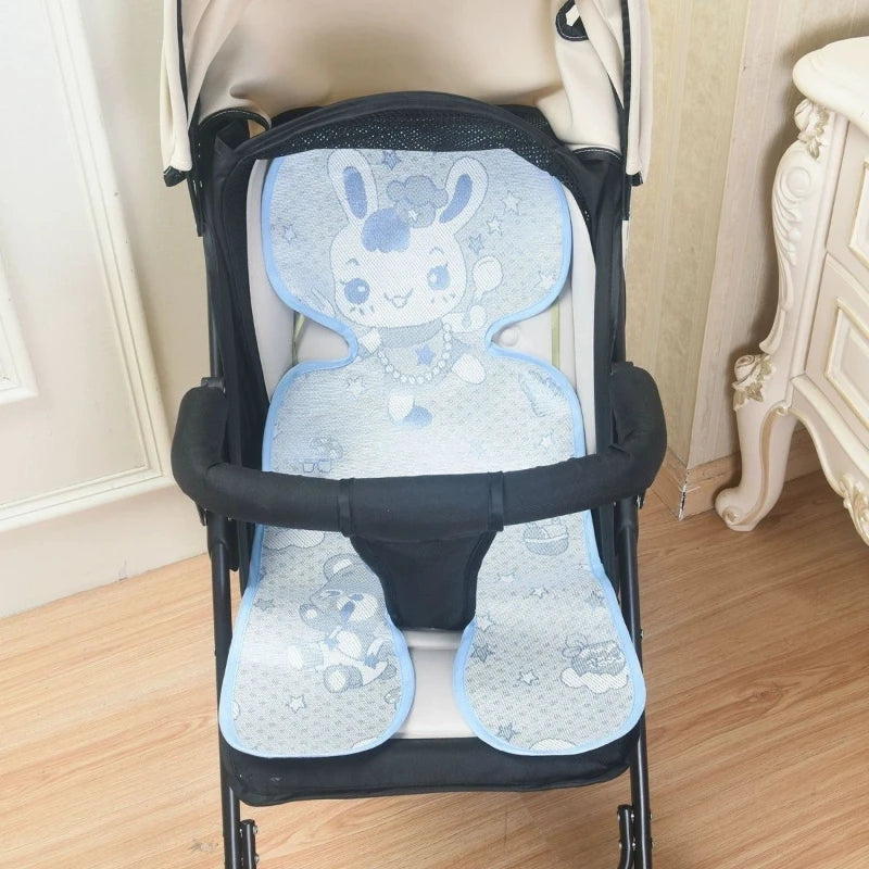 1PC Baby stroller cooling mat ice silk reclining mat cushion baby dining chair cooling mat summer safety seat sleeping mat Peaceful Pleasures Health and Wellness