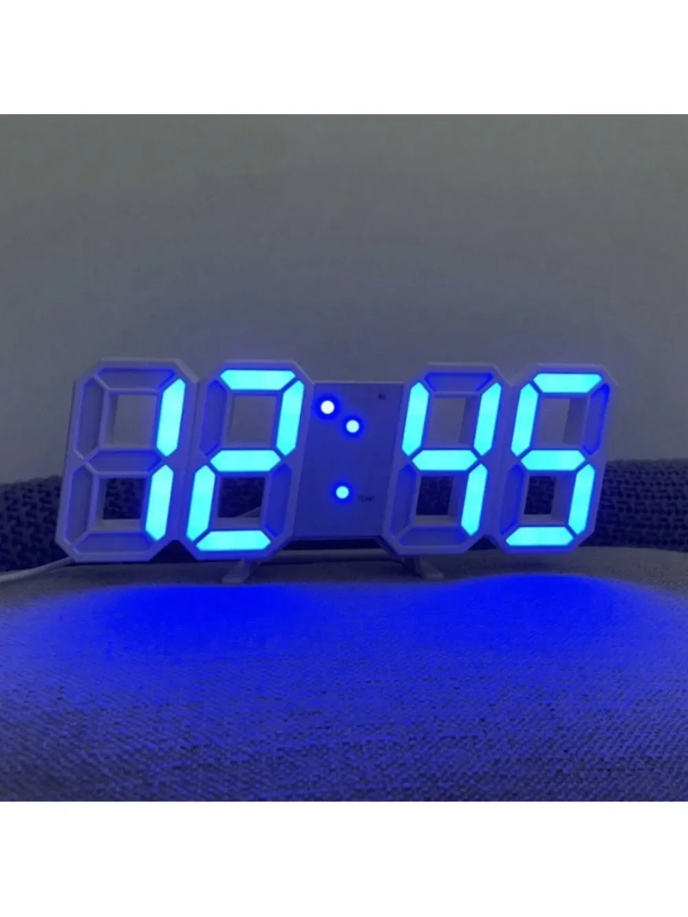 LED Digital Wall Clock – Time, Date, Temp & Alarm | Modern Décor