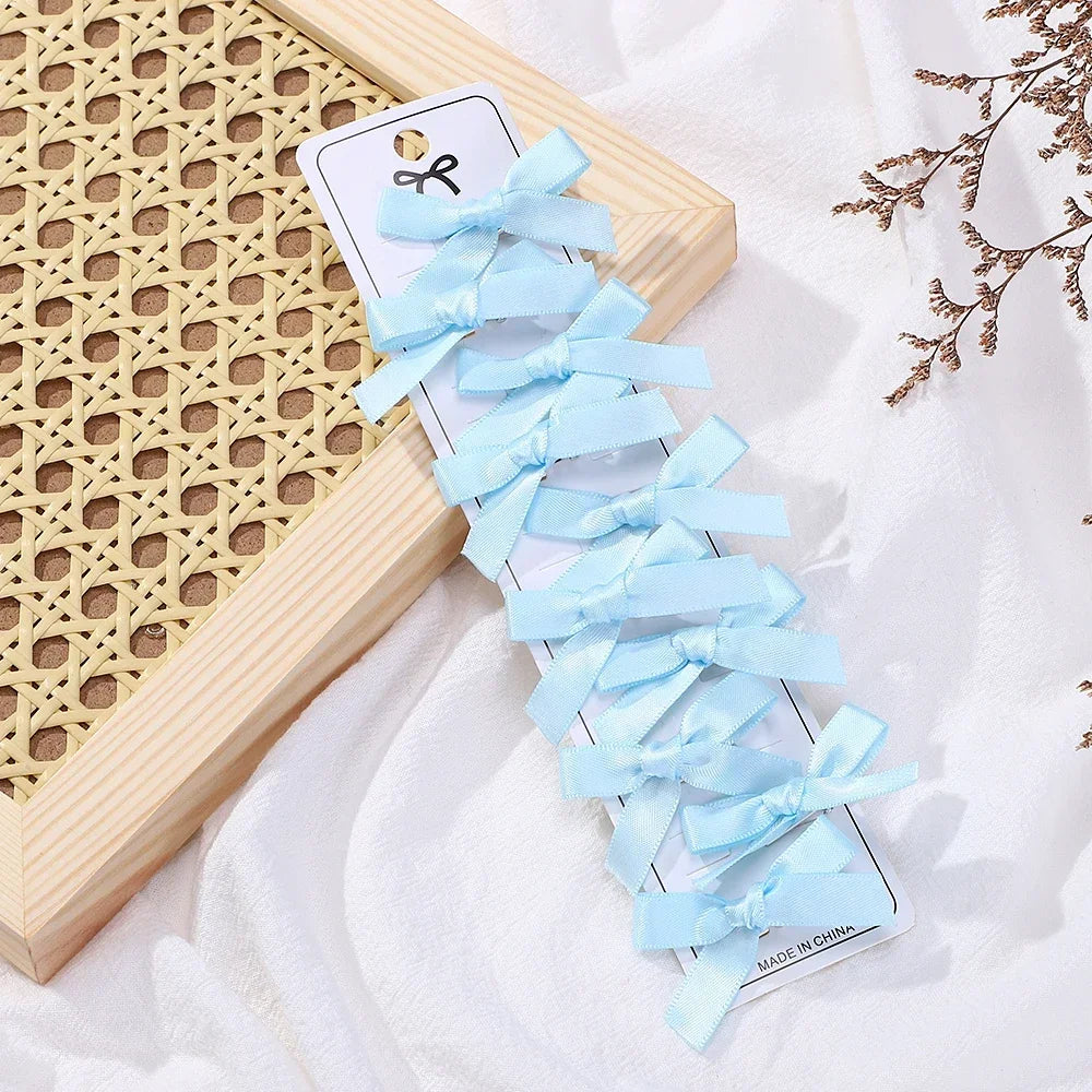 Wholesale Kids Sweet Solid Mini Bowknot Hair Clips Baby Girls Ballet