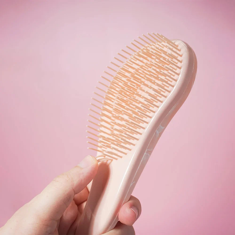 Marble Egg Comb & Air Cushion Brush Set | Detangling Hair Tools