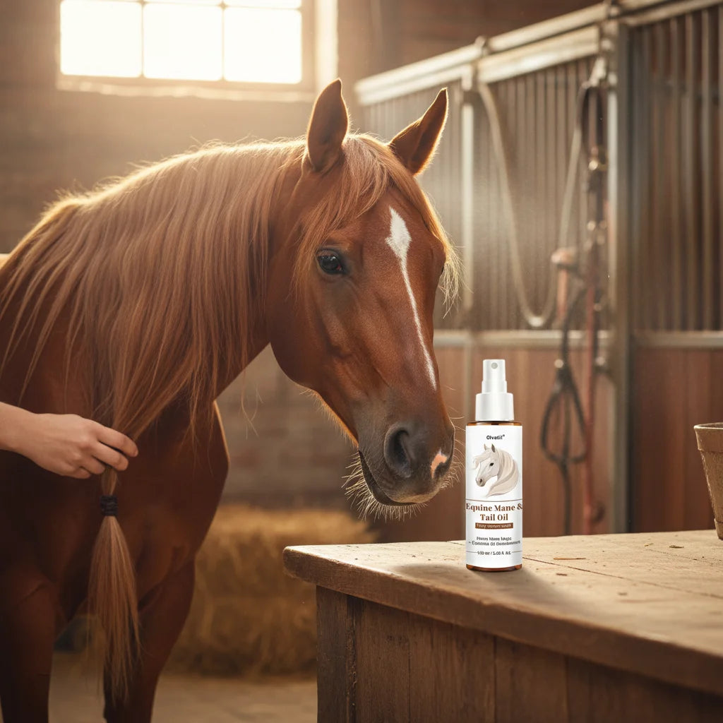 Horse-Hoof Care Oil Spray 100ml Moisturizing Formula For Horses With Even Application Peaceful Pleasures Health and Wellness