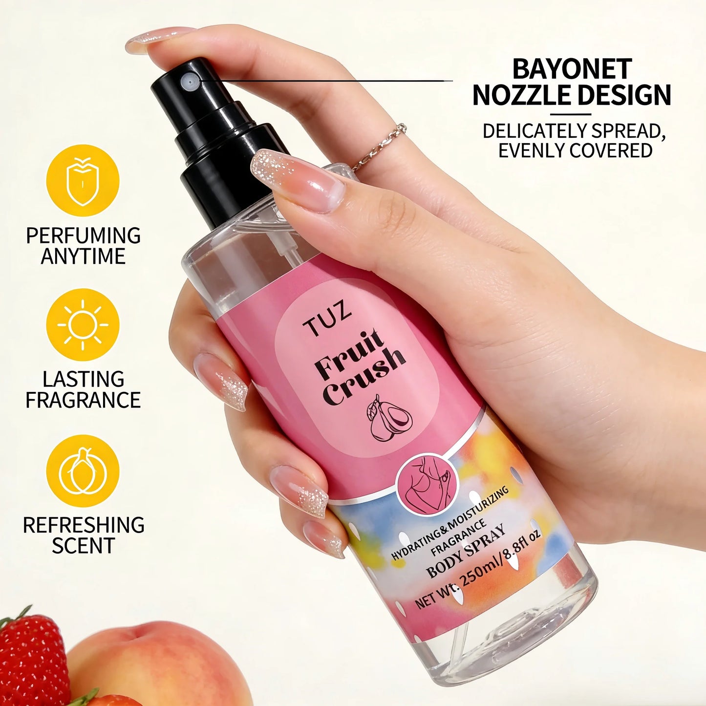 Hydrating Fragrance Body Spray for Women - 250ml Peaceful Pleasures Health and Wellness