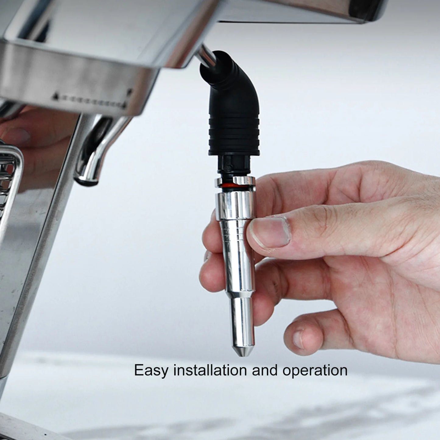 Stainless Steel Coffee Steam Nozzle for DeLonghi | Silicone Rings