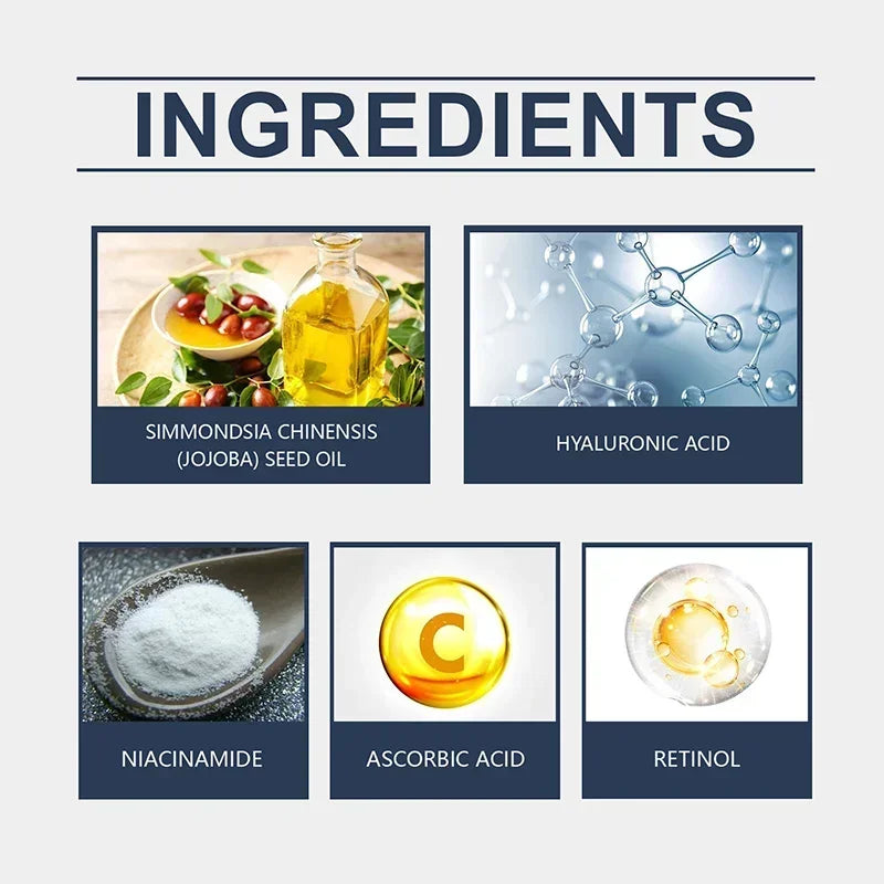 Retinol Hyaluronic Acid Stick Anti Wrinkle Tighten Pores Firming Lifting Plump Skin 24H Moisturizing Anti Aging Korean Care Balm Peaceful Pleasures Health and Wellness