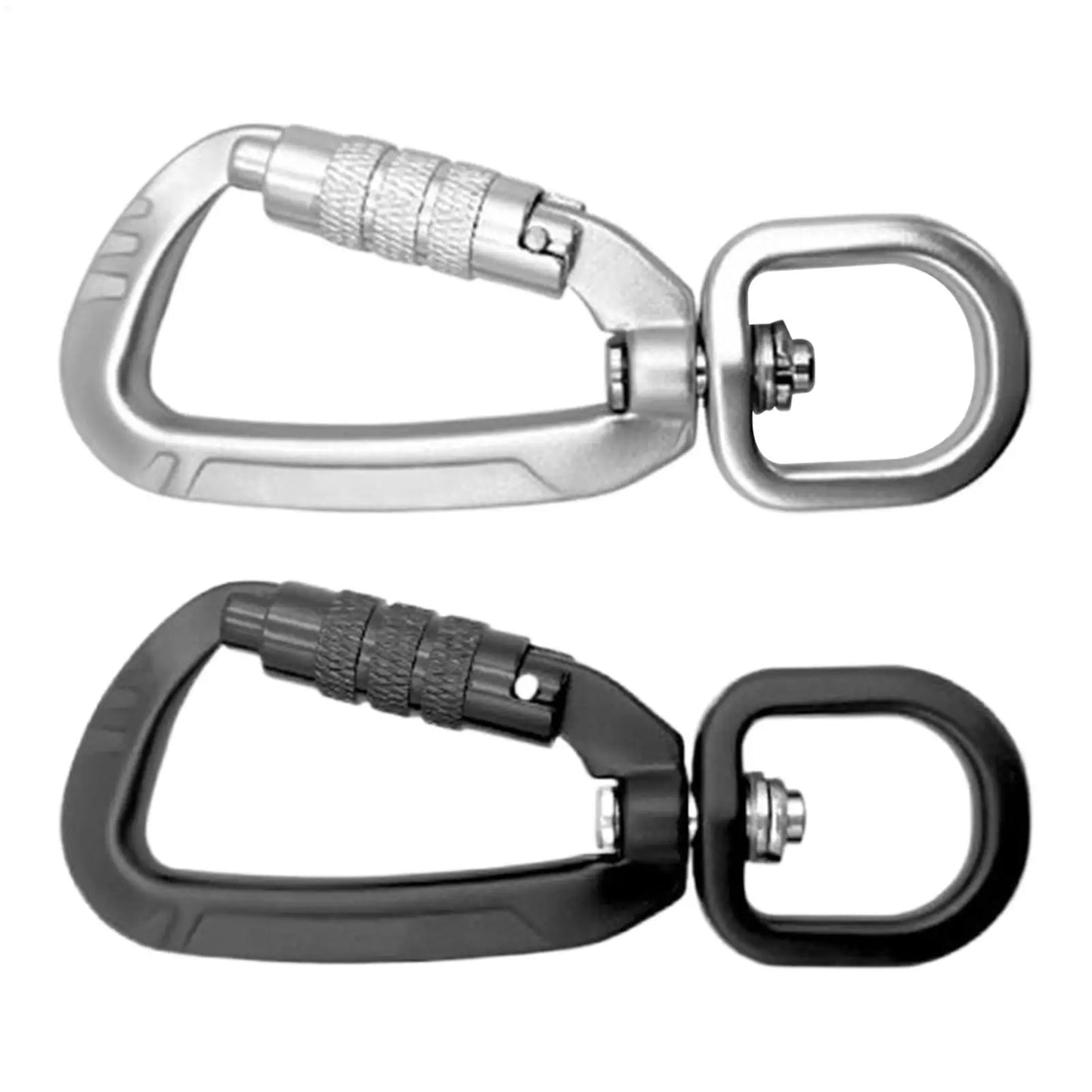 Aluminum Alloy Swivel Carabiner D-Ring Clip | Camping Hiking