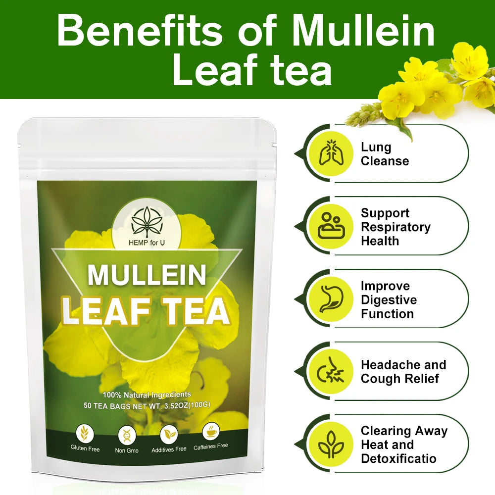 Pure Natural Mullein Leaf Extract – Lung Cleanse, Cough Relief & Sleep Support Herbal Supplement Peaceful Pleasures Health and Wellness