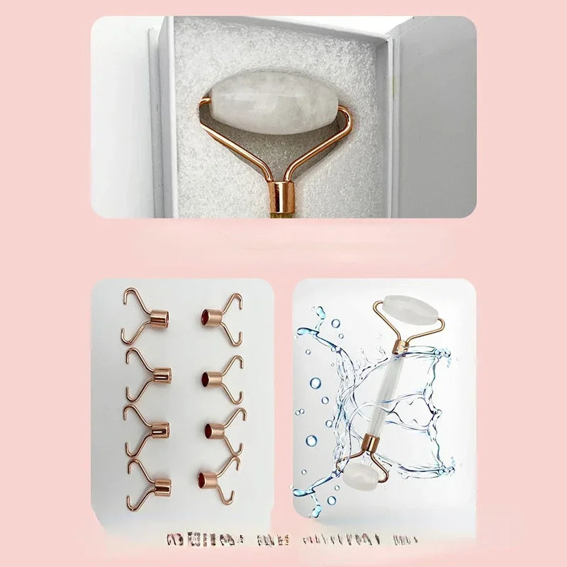 Natural Amethyst Jade Face Roller Massager | Lifting & Firming