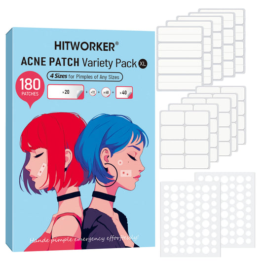 Hydrocolloid Acne Patches – Invisible & Waterproof | All Skin Types Acne Patch Peaceful Pleasures Health and Wellness