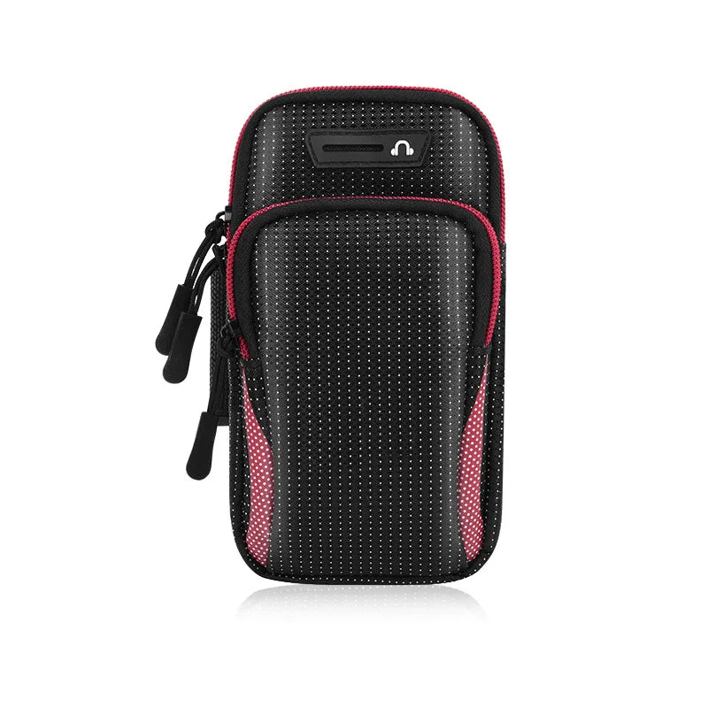 mini cell phone armband for run bags for women phone armband Running racing accessories Bag for mobile phone wrist stand Peaceful Pleasures Health and Wellness Rose red(6.5inch)