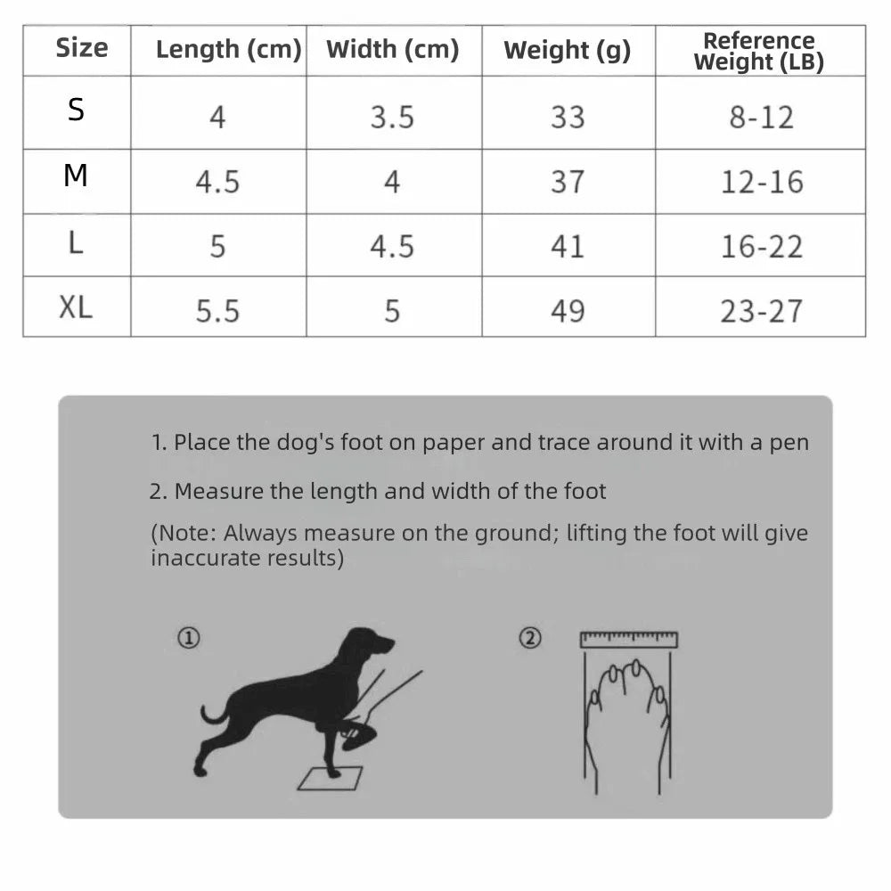 Breathable Dog Boots 4-Pack | Non-Slip Adjustable Puppy Shoes