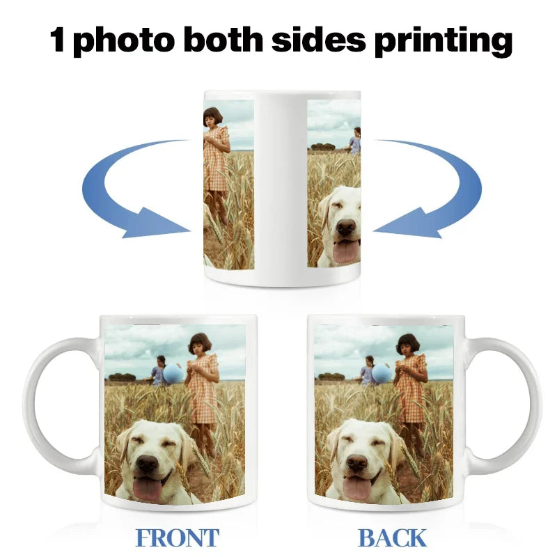 Custom Photo & Text Coffee Mug – Personalized Gift