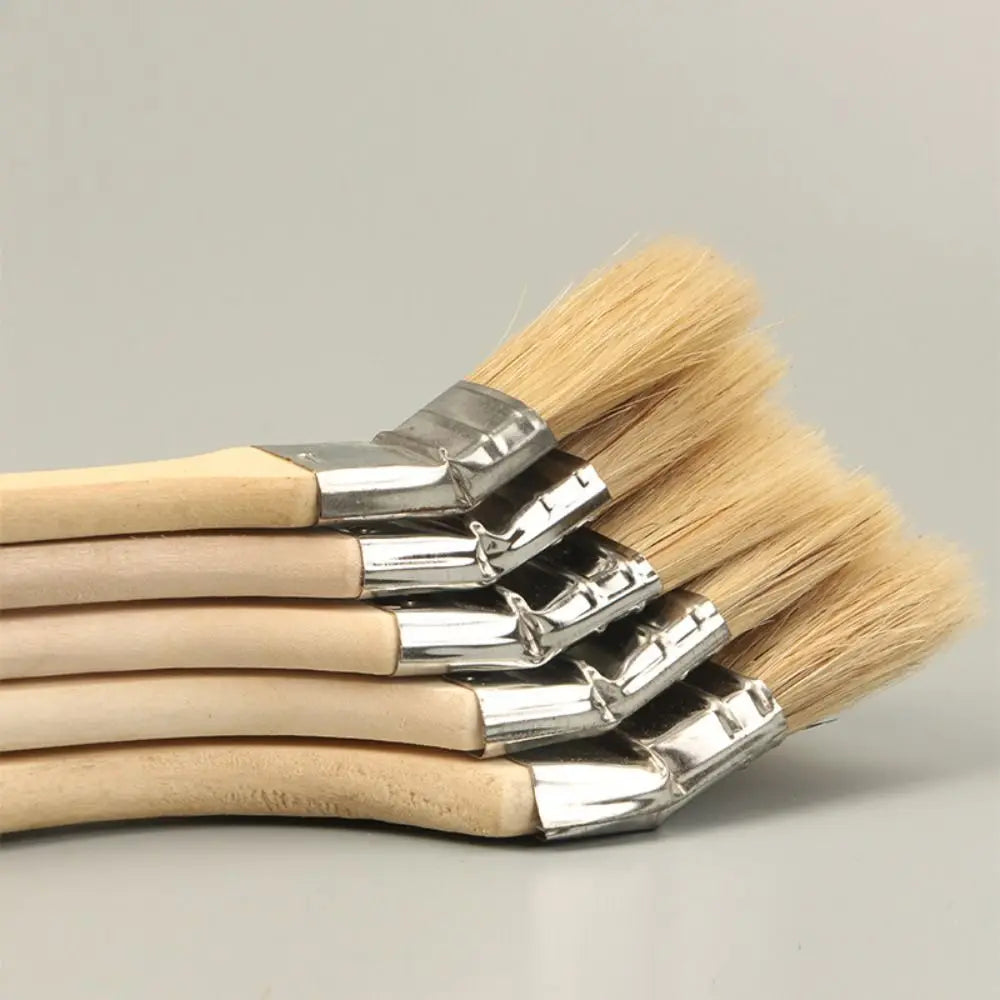 Long Handle Elbow Paint Brush – Solid Wood & Mixed Bristle
