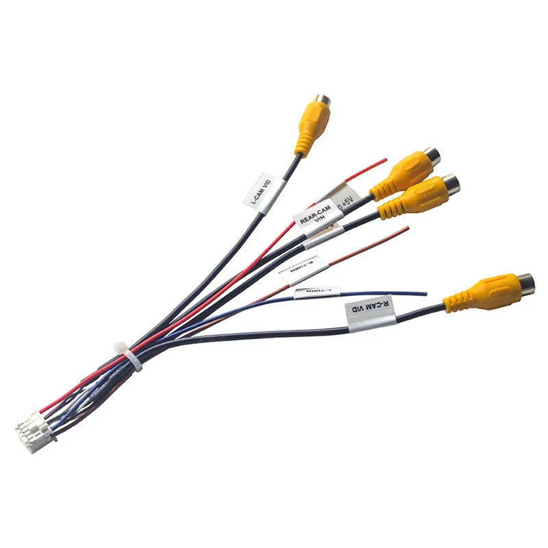12-Pin Adapter Cable for Android Head Unit 360 Panoramic Camera