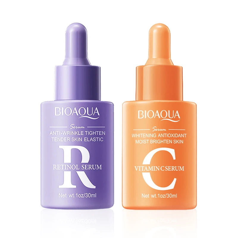 BIOAQUA Vitamin C Retinol Hyaluronic Acid Serum Set 2pcs