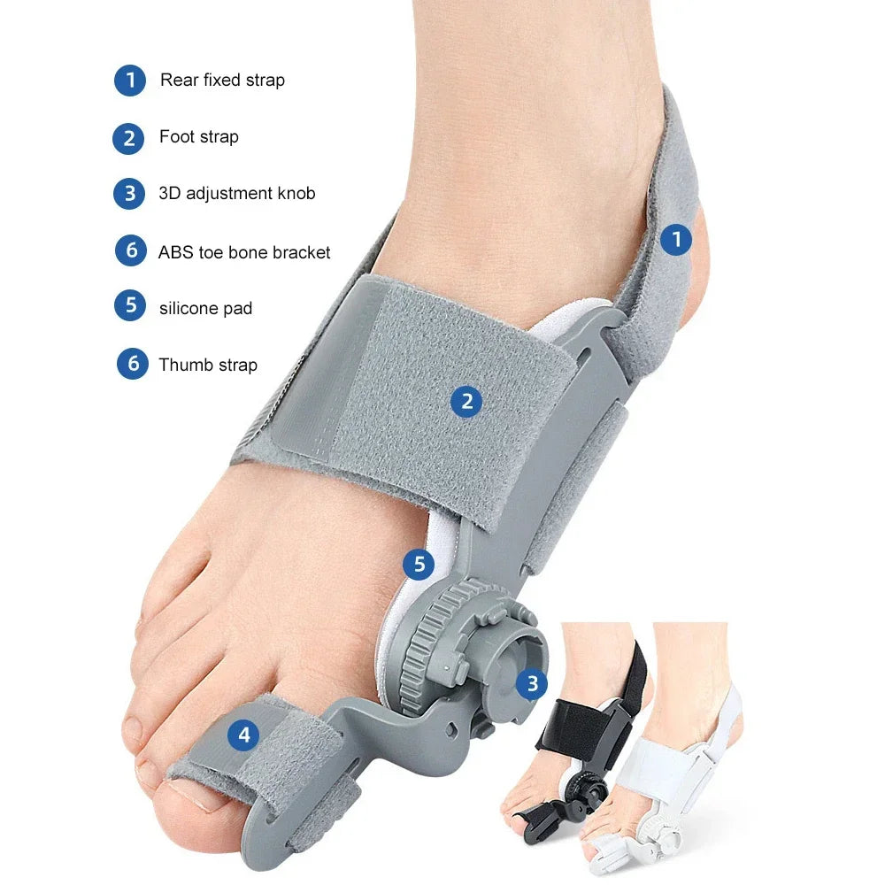 2-in-1 Bunion Corrector – Adjustable Toe Splint for Hallux Valgus Bunion Corrector Brace Peaceful Pleasures Health and Wellness
