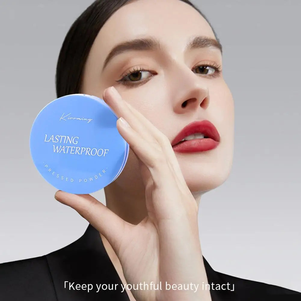 Face Setting Powder Long-Lasting Waterproof Matte Oil Control Compact Powder Concealer Finish Pressed Powder Makeup Peaceful Pleasures Health and Wellness