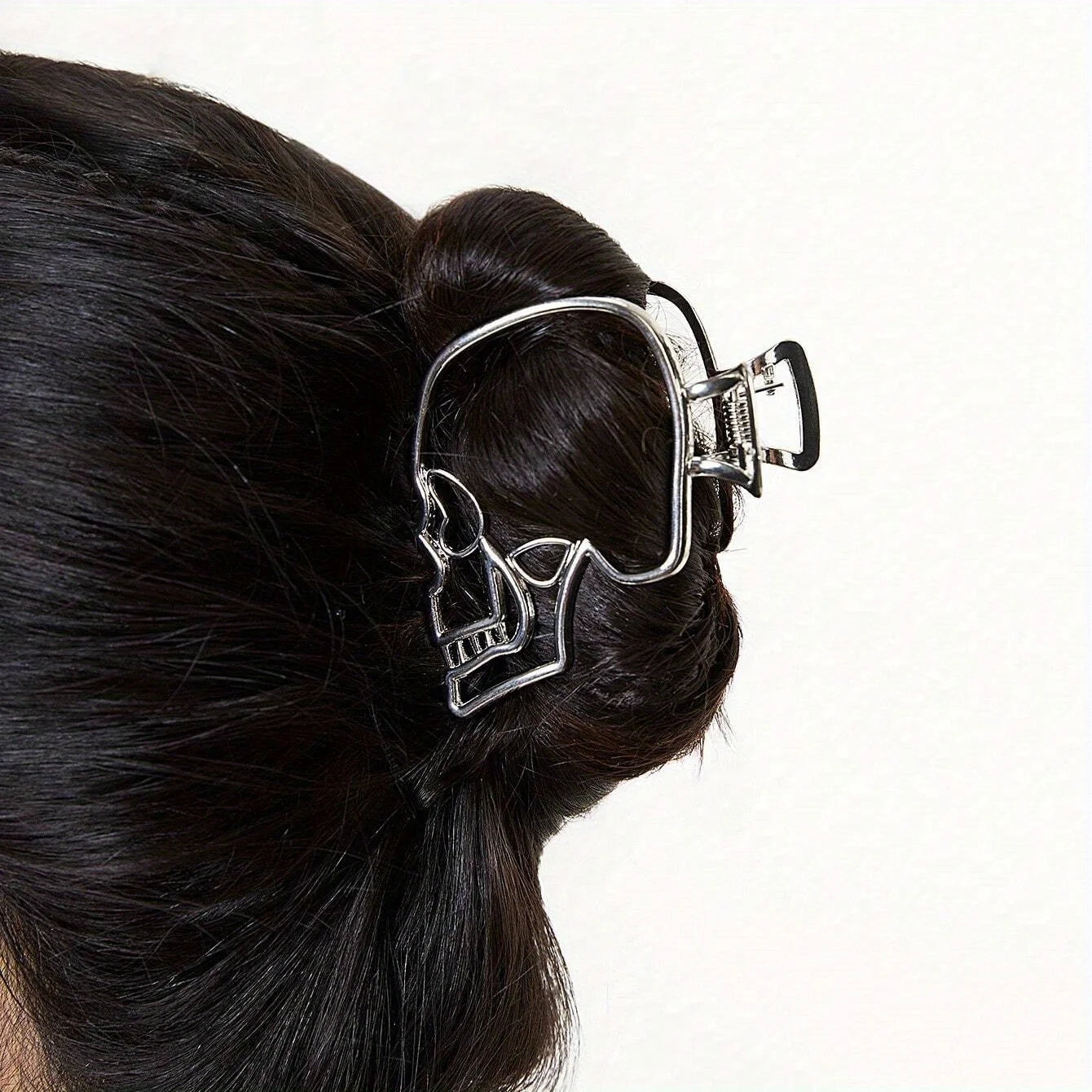 Skull Hair Claw Clip – Gothic Punk Style for Women Hair Accessories Peaceful Pleasures Health and Wellness 1PC