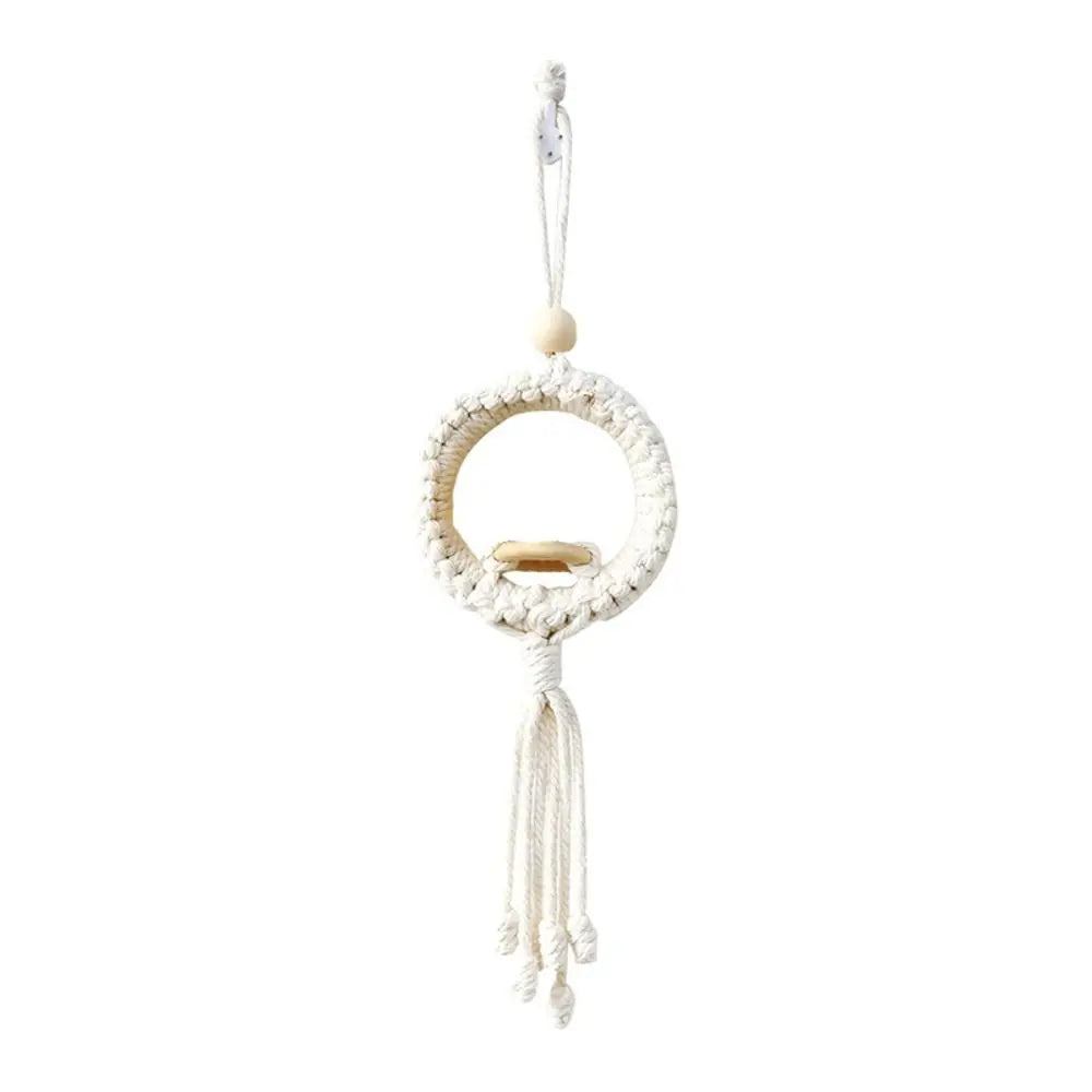 Boho Cotton Rope Plant Hanger | Wall Hanging Flower Basket