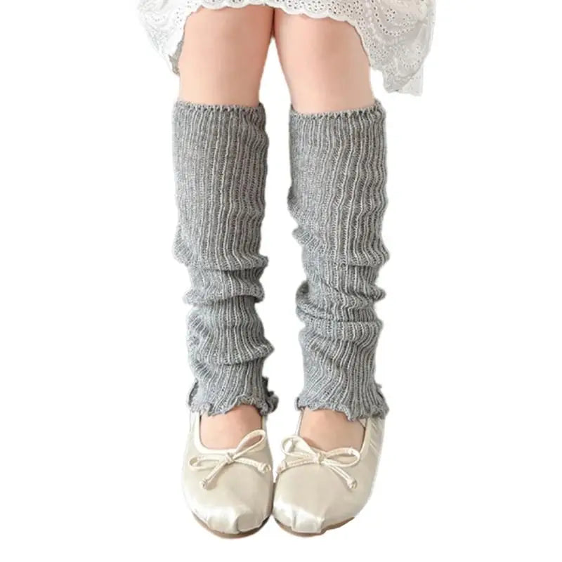 Girls' Ruffled Leg Warmers | Macaron Colors | Kids Ages 3–13