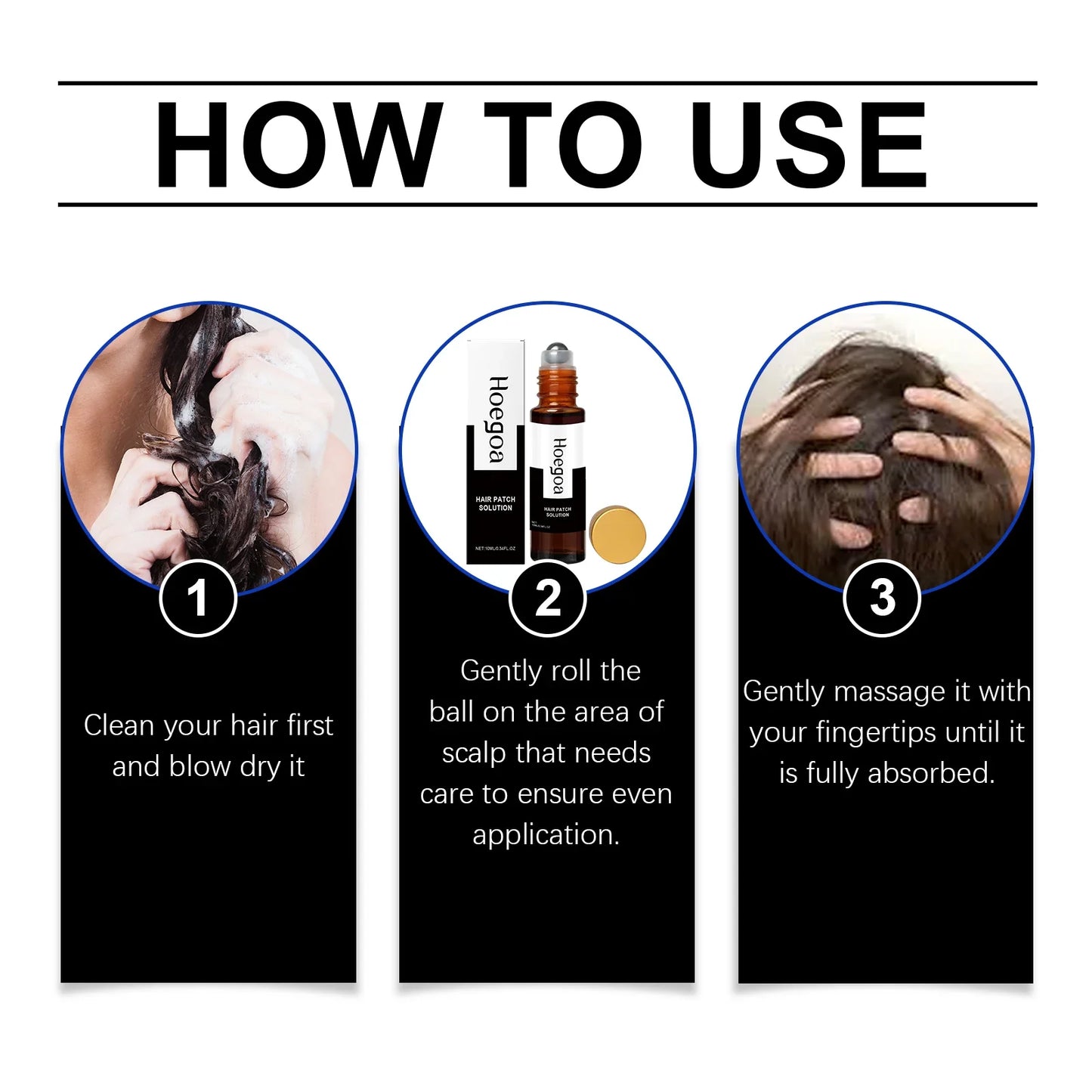 HOEGOA Roller Ball Hair Serum – Nourish, Smooth & Shine