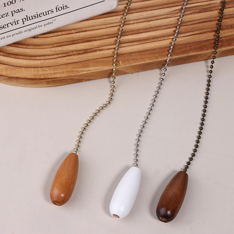 6 Colors Ceiling Fan Chain Pulls Wooden Pull Chain Pendant Rope Extension Pull Chain Easy Install For Ceiling Light Lamp Fan Peaceful Pleasures Health and Wellness