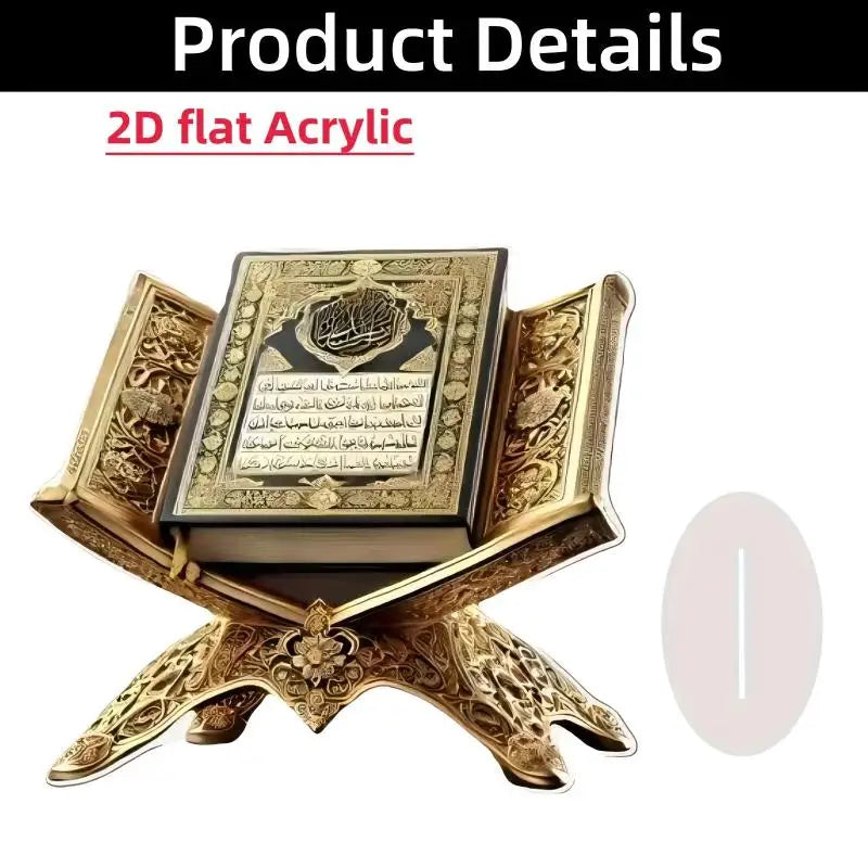 2D Acrylic Arabian Camel & Evil Eye Tree Desk Figurine