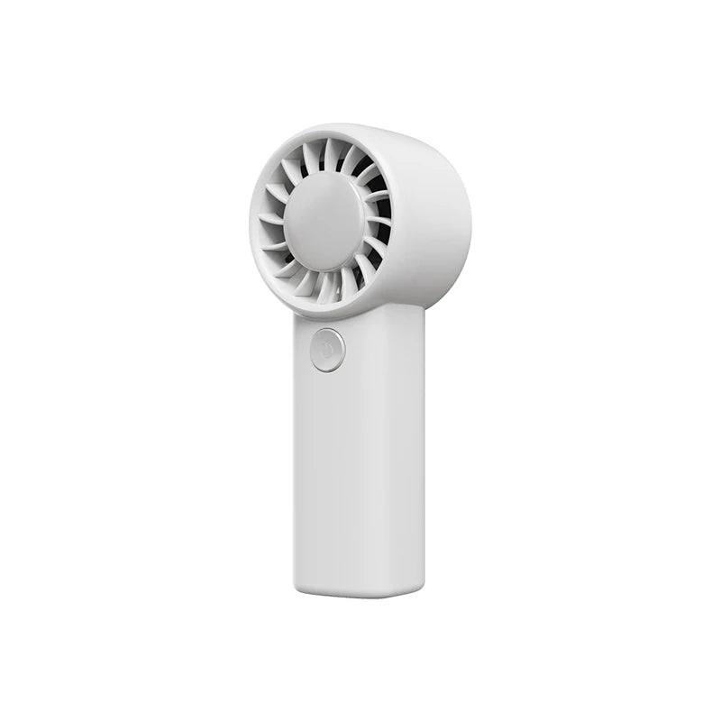 Lenovo Mini Handheld Fan Three-speed Adjustment Portable Desktop Low Noise Rechargeable Pocket Hand-held Fan For Men Women Peaceful Pleasures Health and Wellness White