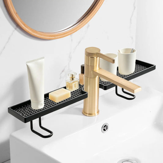 Bathroom Sink Shelf Organizer – No-Drill, Draining & Anti-Slip Bathroom Sink Organizer Oasis Select