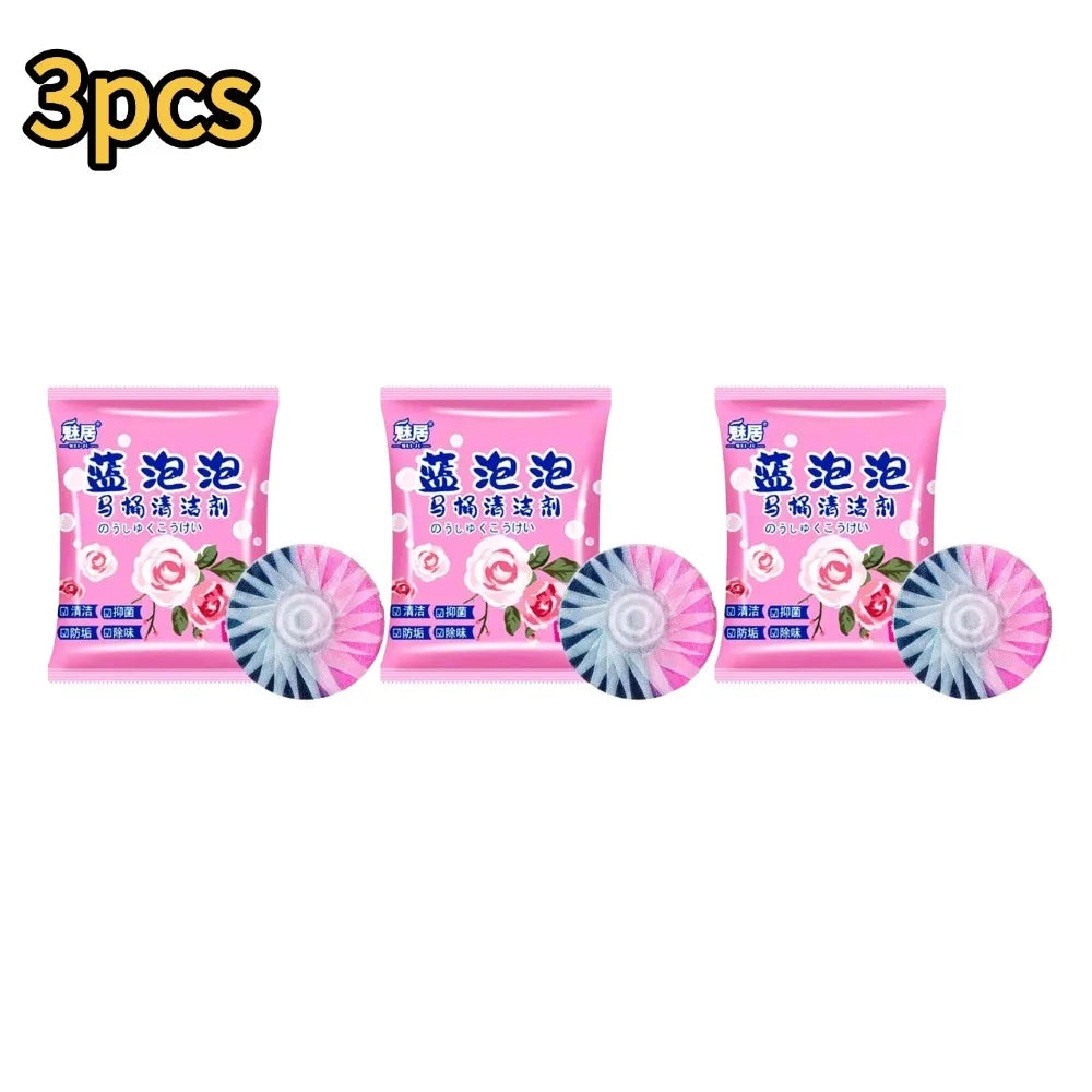 Effervescent Toilet Bubble Cleaner Freshener Tool Peaceful Pleasures Health and Wellness 3pcs