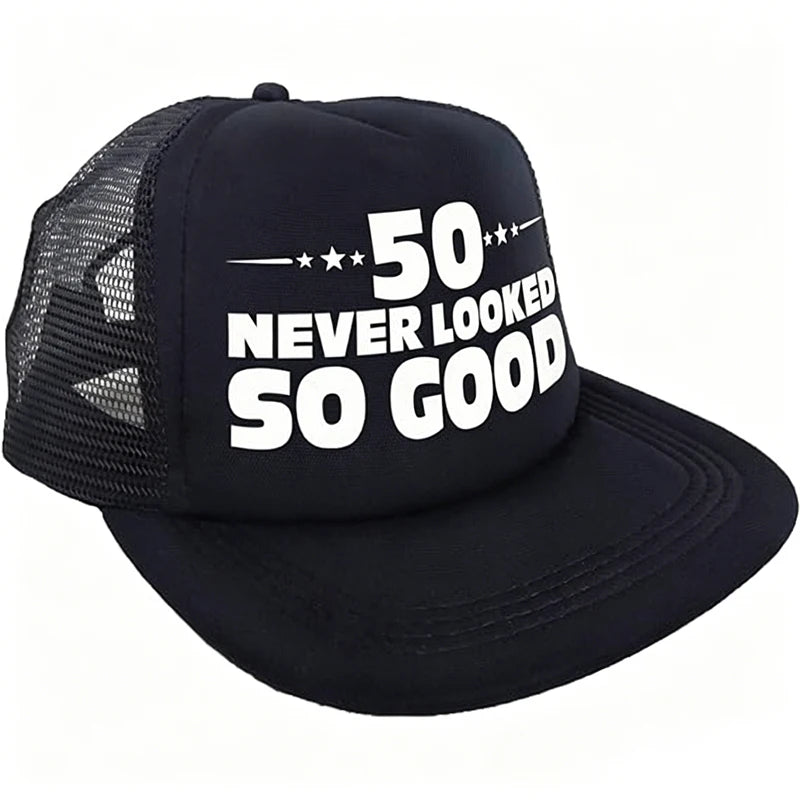 Birthday Trucker Hat "Never Looked So Good" | 30 40 50 60 70