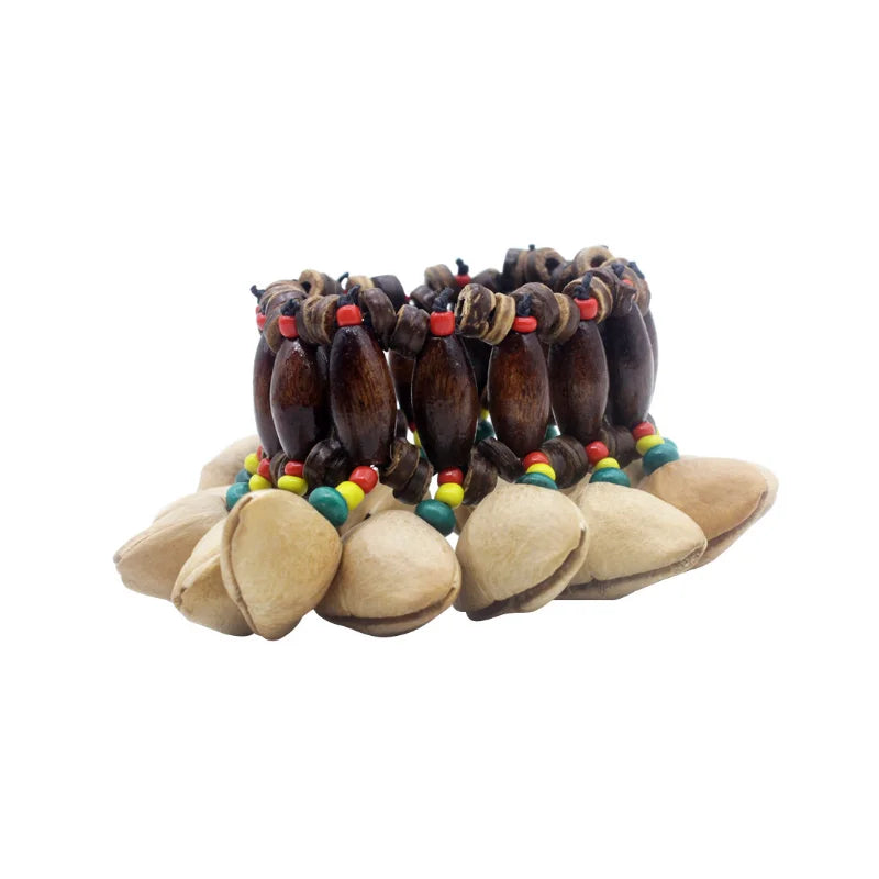 Handmade Nuts Shell Bracelet Handbell Djembe African Drum Conga