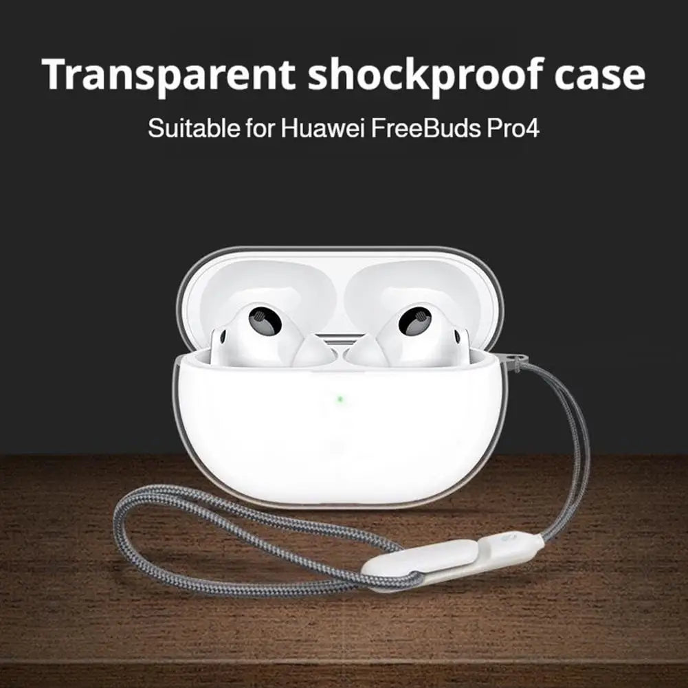 Clear TPU Case for Huawei FreeBuds Pro 5 – Anti-Yellow, Anti-Scratch with Lanyard Peaceful Pleasures Health and Wellness