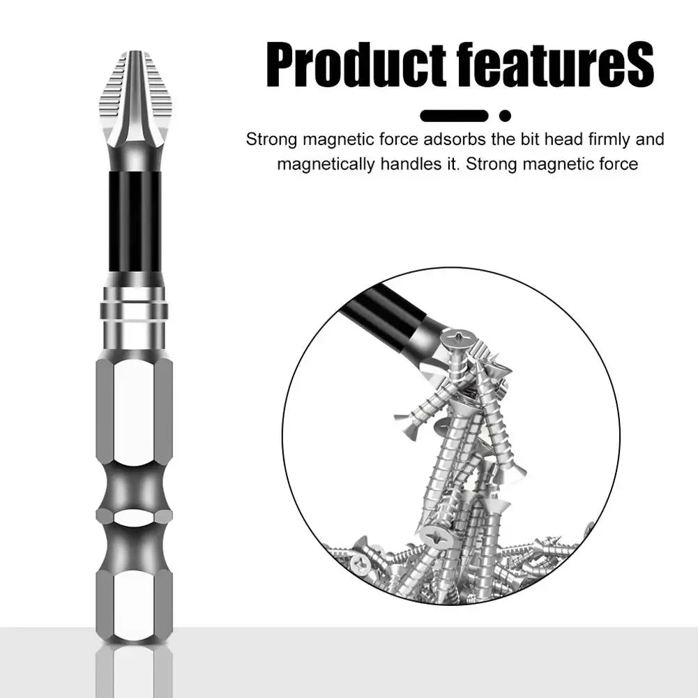 K5 High Magnetic Screwdriver Drill Bit Set Universal Anti-Slip Teeth Phillips Magnetic Electric Screwdriver Set Lengths 25-150mm Peaceful Pleasures Health and Wellness